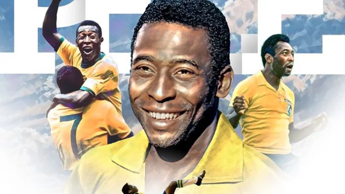 Ảnh Pelé trên sân cỏ