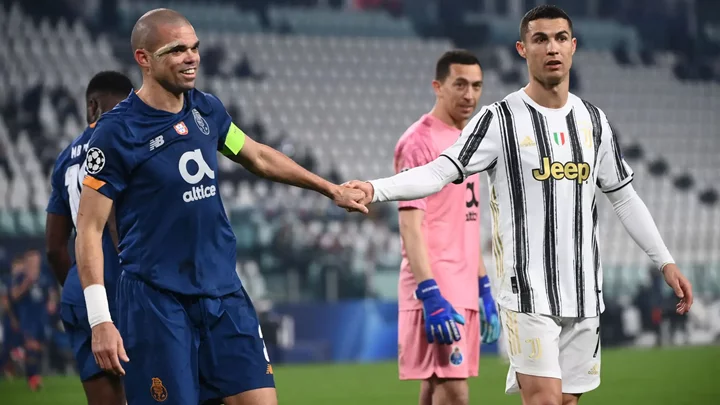Ảnh Ronaldo và Pepe