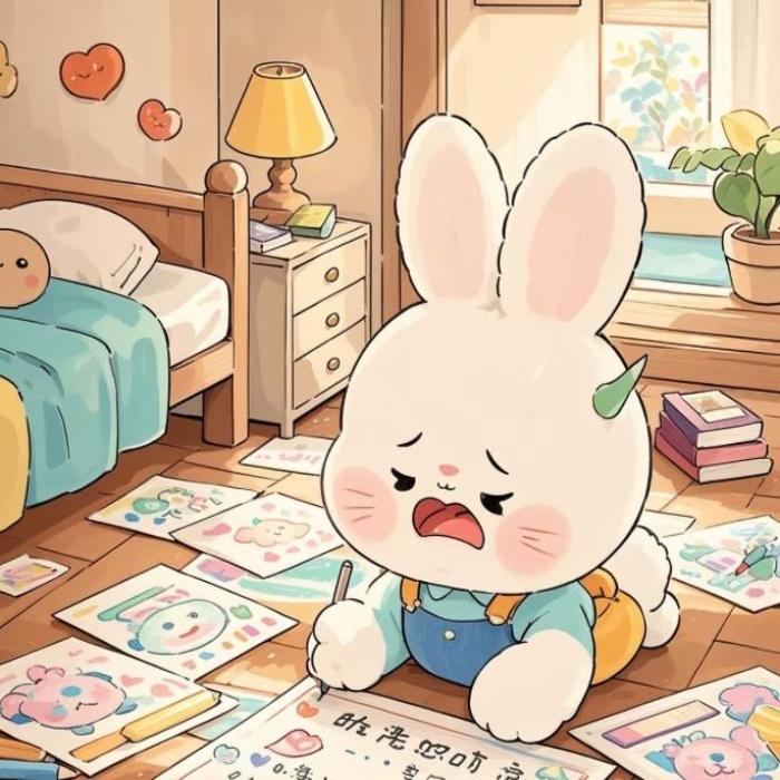 Ảnh thỏ trắng anime cute