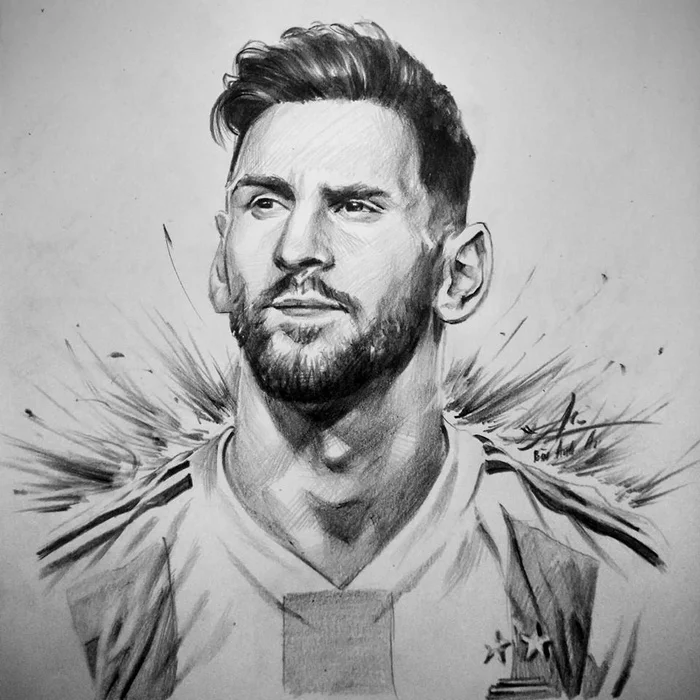 Ảnh Vẽ Messi – Tranh Tô Màu Cầu Thủ Messi M10 Đẹp, Tải Miễn Phí