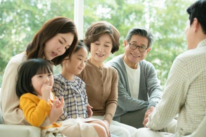 Ảnh gia đình đẹp ấm áp
