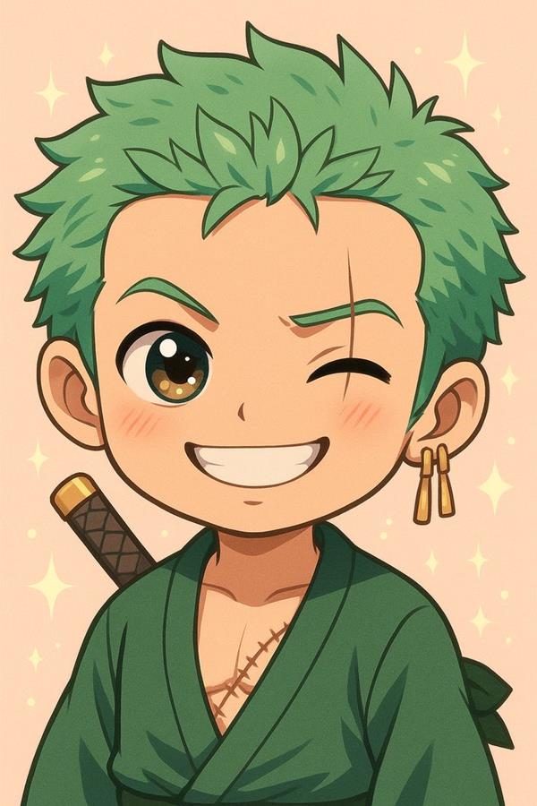 Ảnh trai đẹp hoạt hình cute - Roronoa Zoro