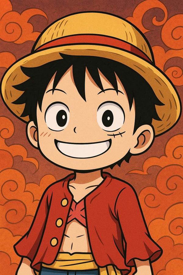 Ảnh trai đẹp hoạt hình cute - Monkey D. Luffy