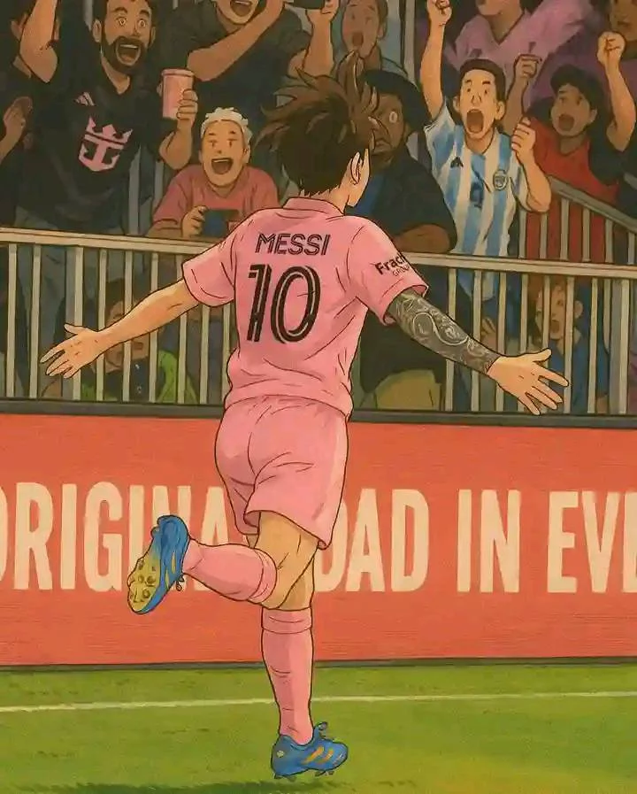 ảnh Messi hoạt hình, anime Messi
