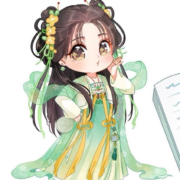 Avatar chibi nữ cute mặc cổ trang