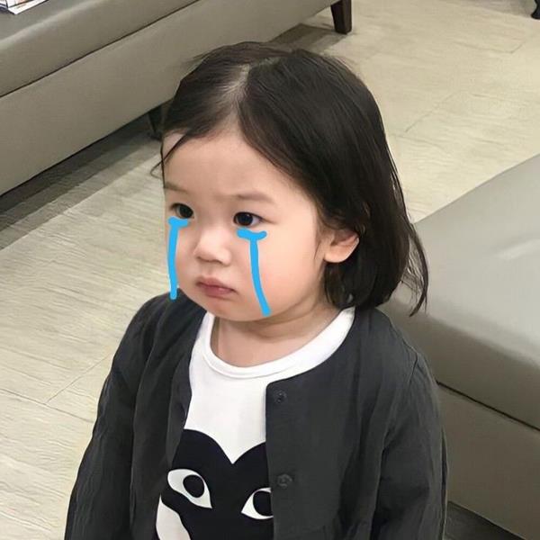 Ảnh đại diện em bé cute khóc buồn