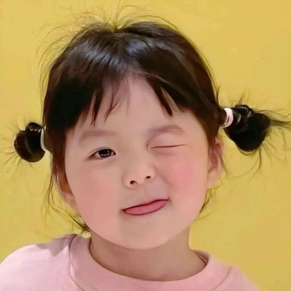 Avatar cô bé gái dễ thương nháy mắt