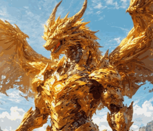 Ảnh avatar con rồng vàng siêu đẹp