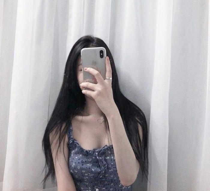 Bộ Ảnh Gái Xinh Tóc Dài Che Mặt Ngầu Selfie – Cá Tính, Cute & Đẹp