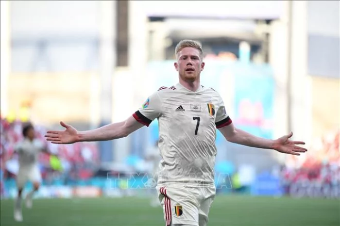Khoảnh khắc ăn mừng bàn thắng tại Euro 2020.