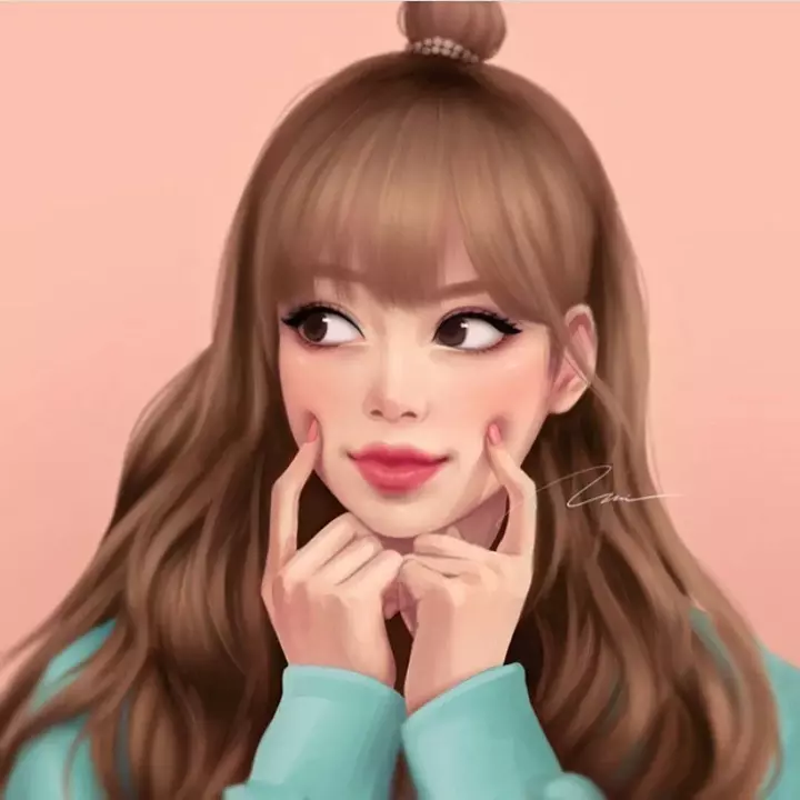 Ảnh Lisa anime sắc sảo, cá tính.