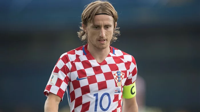 Hình ảnh Luka Modric trong màu áo đội tuyển Croatia
