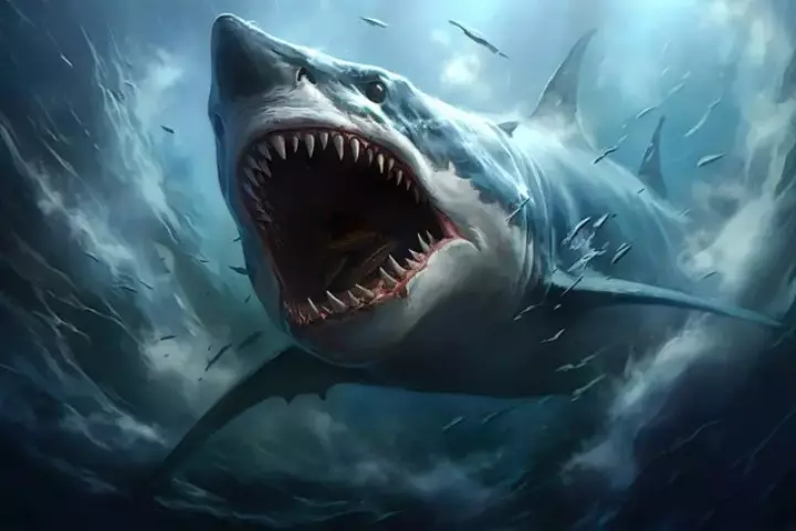 hình ảnh cá mập ngầu