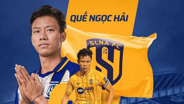 hình ảnh Quế Ngọc Hải trong màu áo Sông Lam Nghệ An