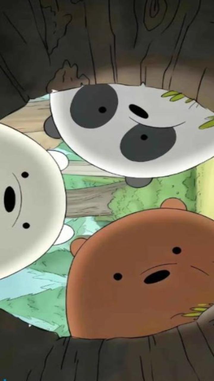 Hình nền điện thoại iphone ảnh 3 con gấu cute