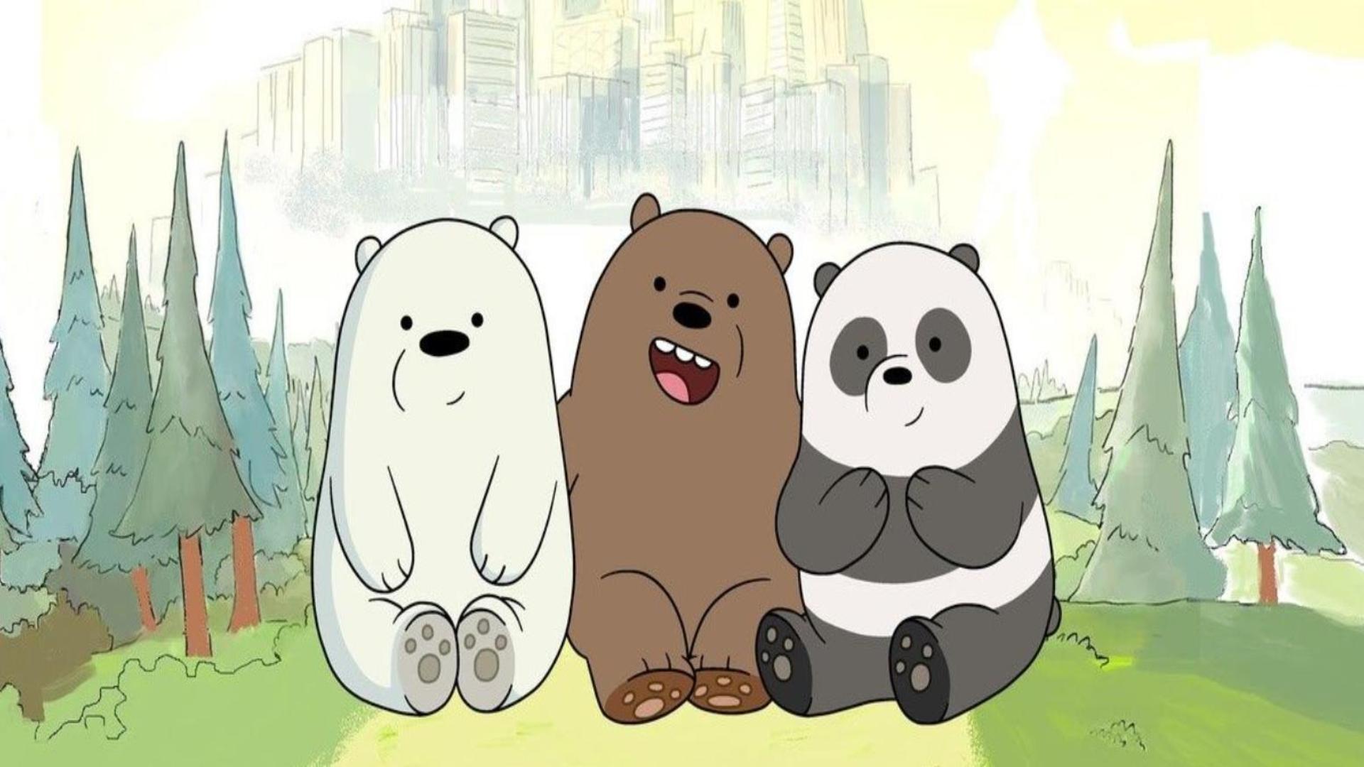 Hình nền máy tính ảnh 3 chú gấu đáng yêu