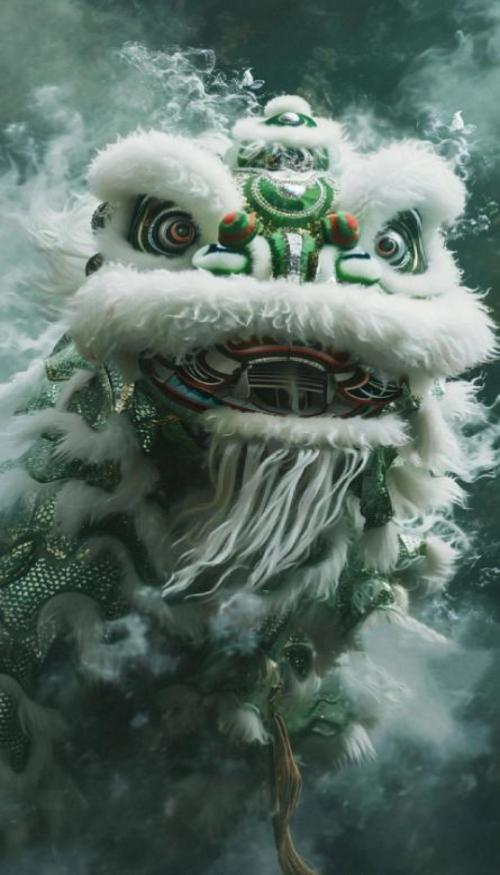 Hình nền lân sư rồng dành cho điện thoại