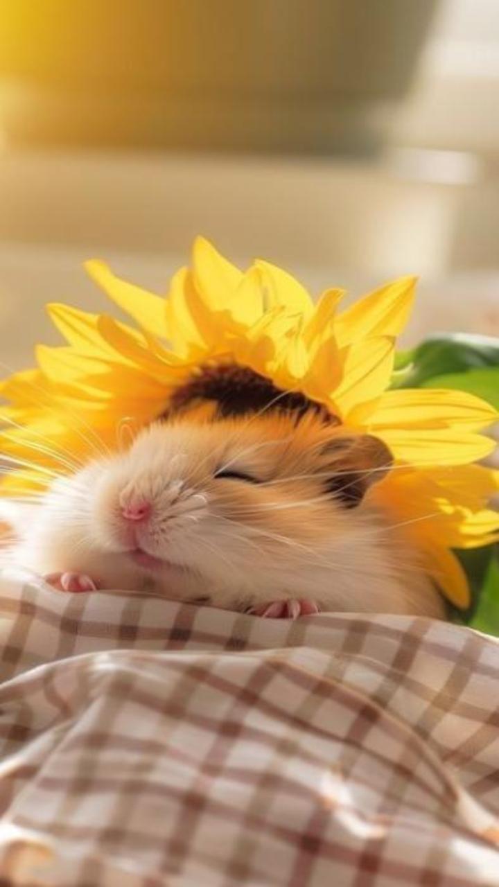 Hình nền chuột hamster dễ thương cho điện thoại 