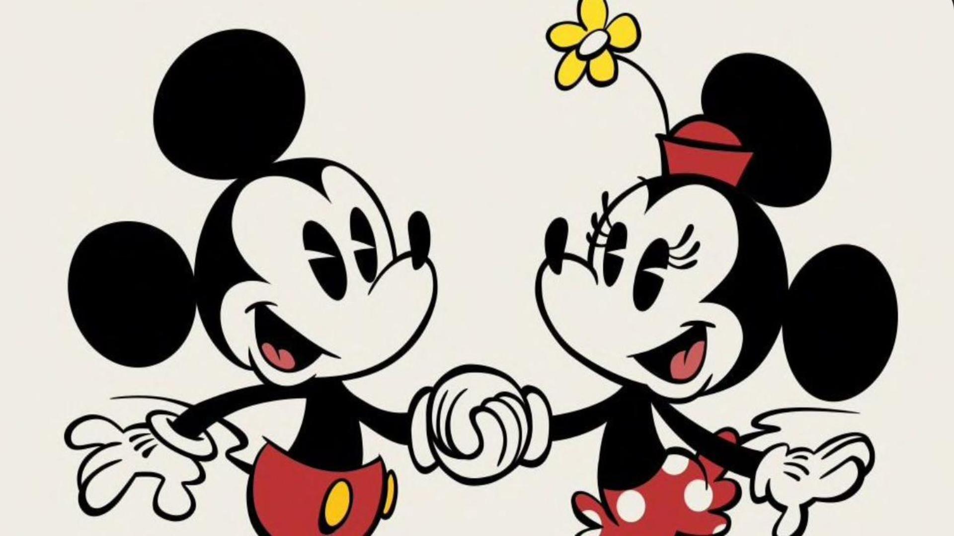 Chuột mickey ngộ nghĩnh hình nền máy tính 