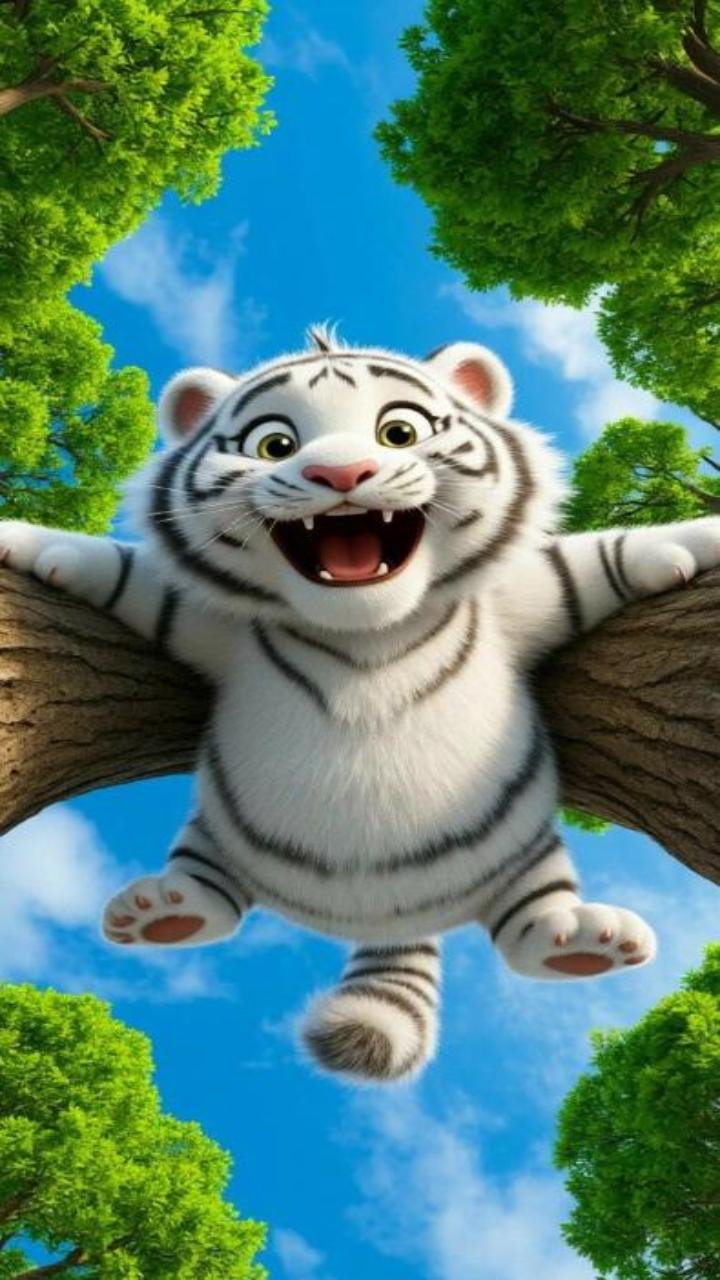 Hình nền điện thoại ảnh con hổ đáng yêu