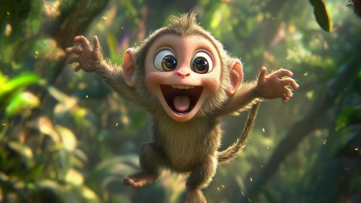 Ảnh con khỉ đáng yêu làm hình nền máy tính full HD