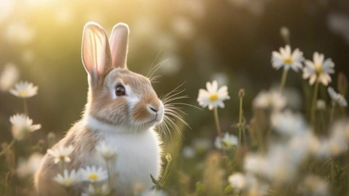 Hình nền máy tính ảnh thỏ cute 