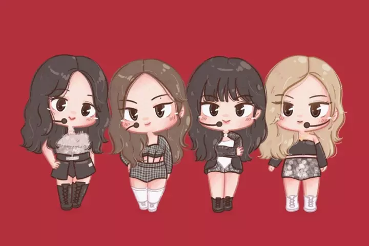 Hình nền cute BlackPink chibi