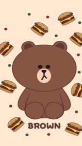 Gấu brown đáng yêu làm hình nền cho điện thoại