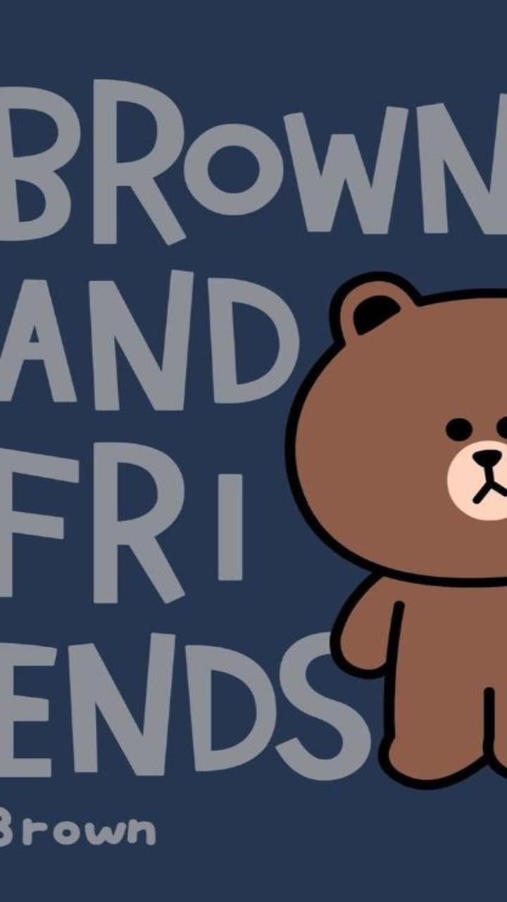 Gấu brown đáng yêu làm hình nền cho điện thoại