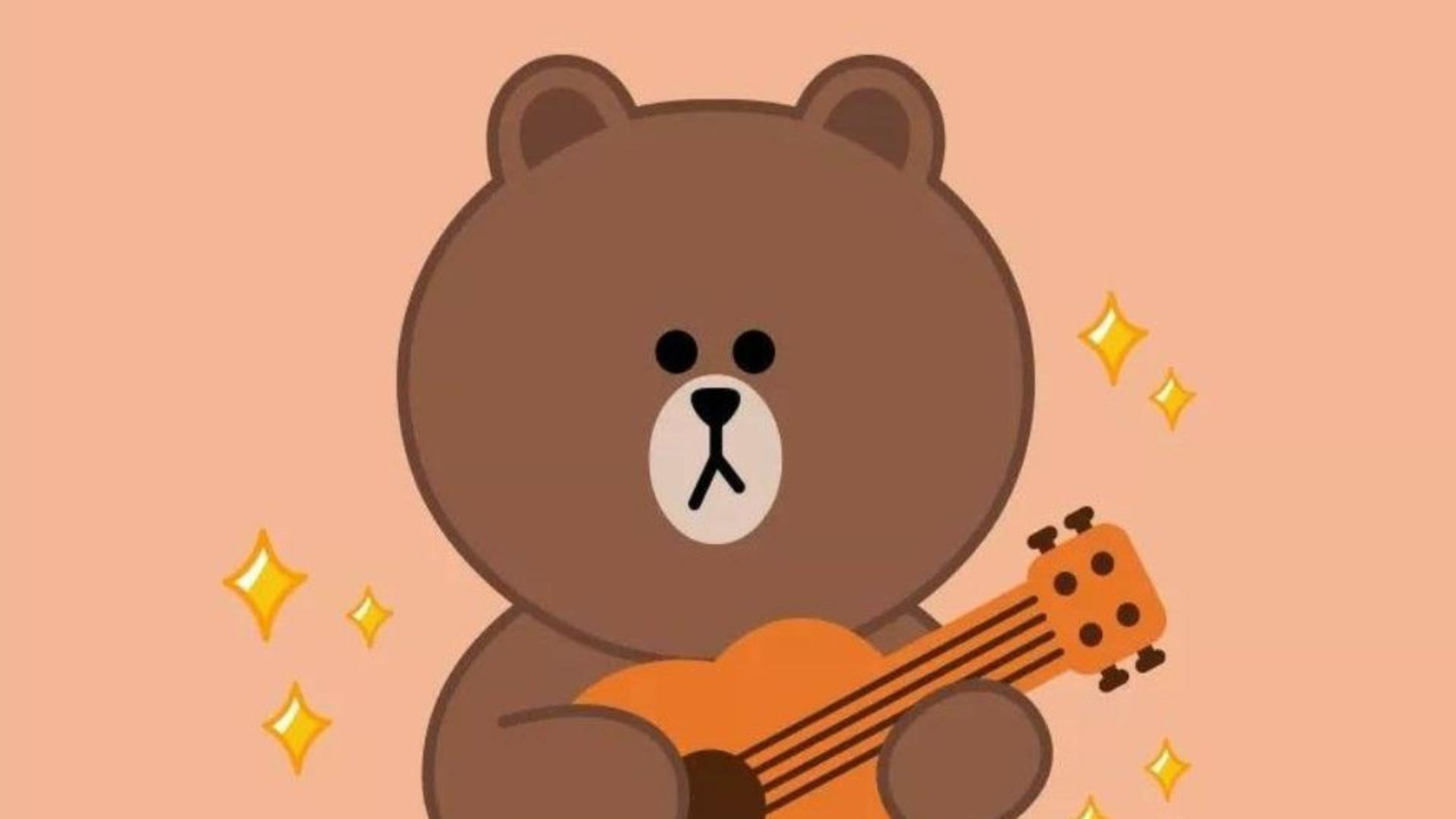 Hình nền PC ảnh chú gấu brown cute 