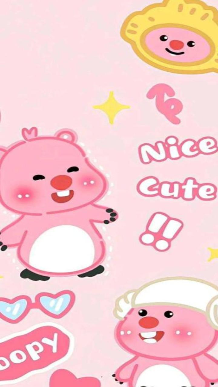 Hình nền điện thaoij ảnh gấu dâu đáng yêu xỉu 