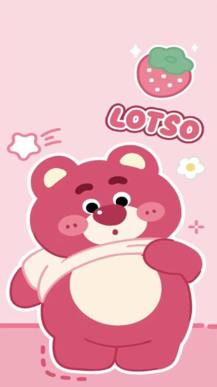 Ảnh nền điện thoại hình gấu lotso siêu ngộ nghĩnh 