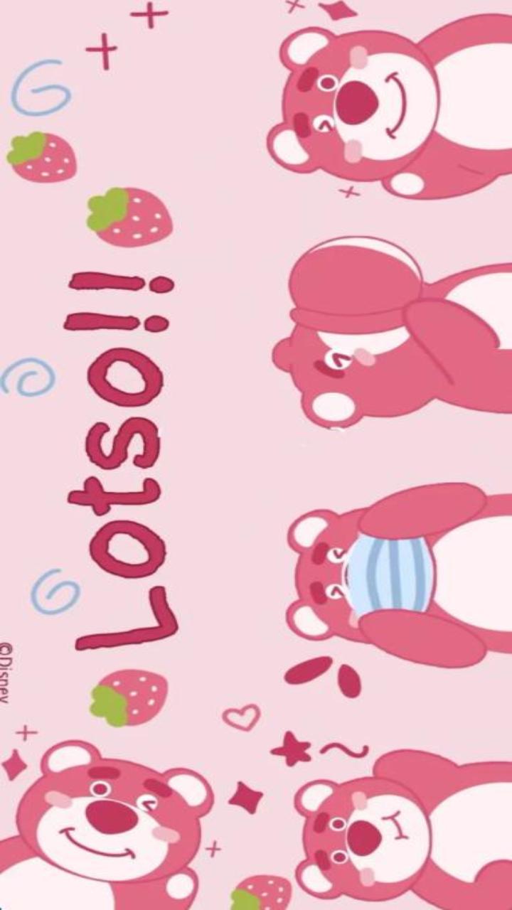 Ảnh nền điện thoại hình gấu lotso siêu ngộ nghĩnh 