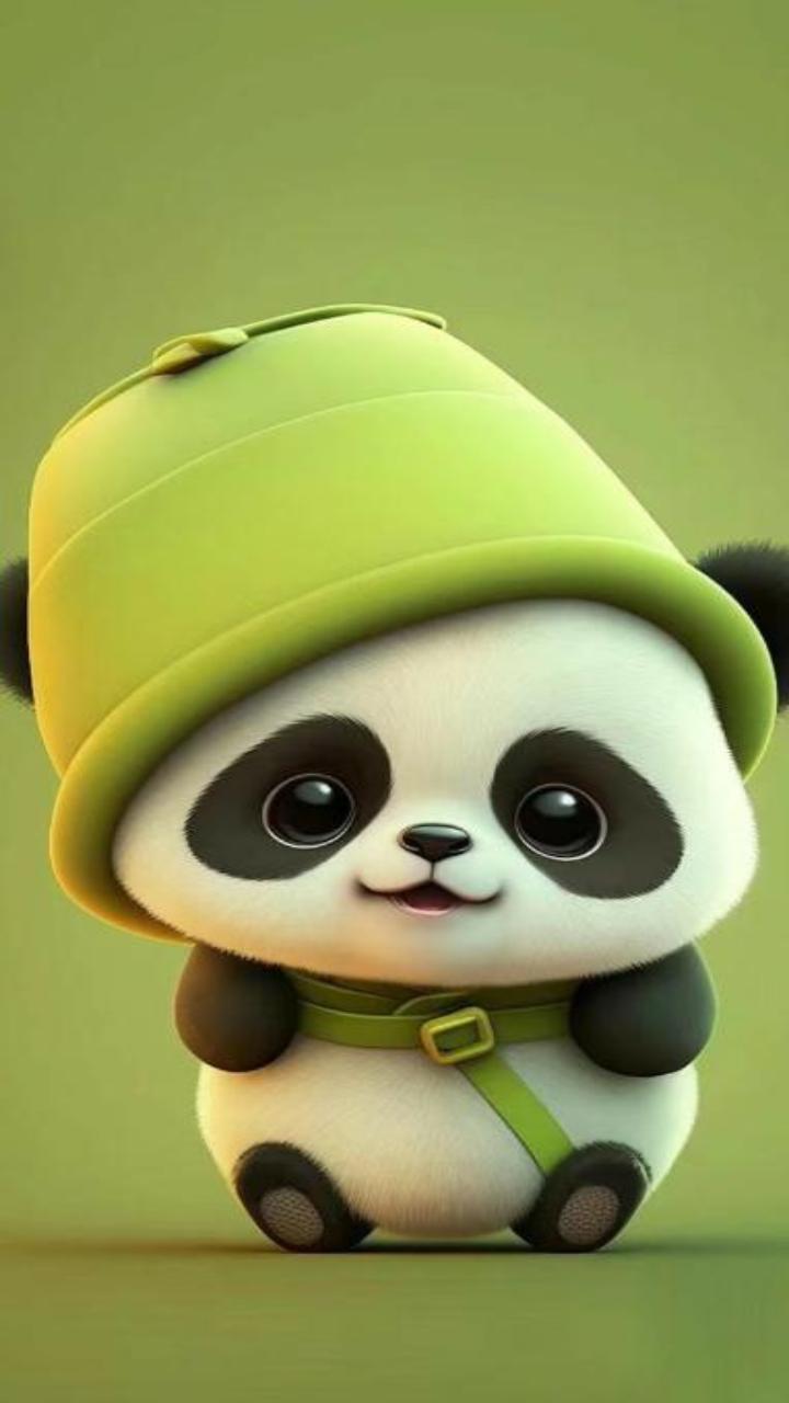 Hình nền điện thoại ảnh gấu trúc 3d