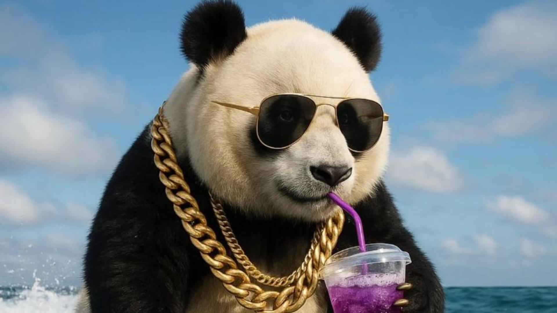 Ảnh hình nền máy tính gấu trúc siêu cool 