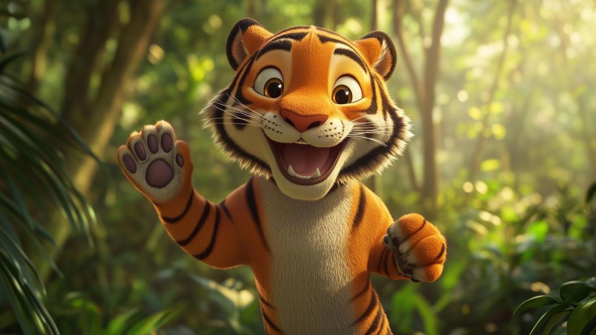 Ảnh con hổ 3d hình nền máy tính full HD 