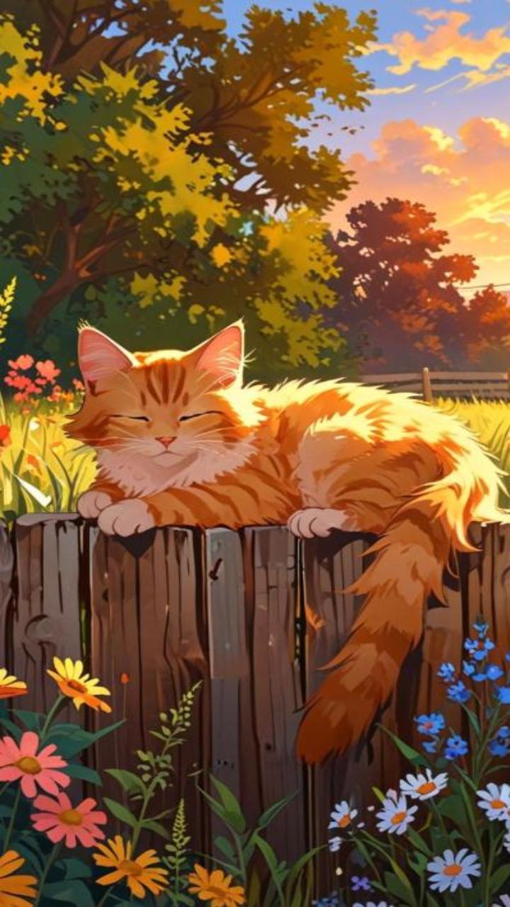 Hình nền mèo cho điện thoại cute
