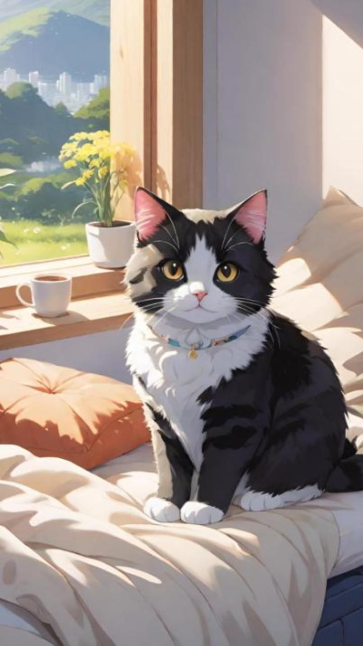 Hình nền mèo cho điện thoại cute