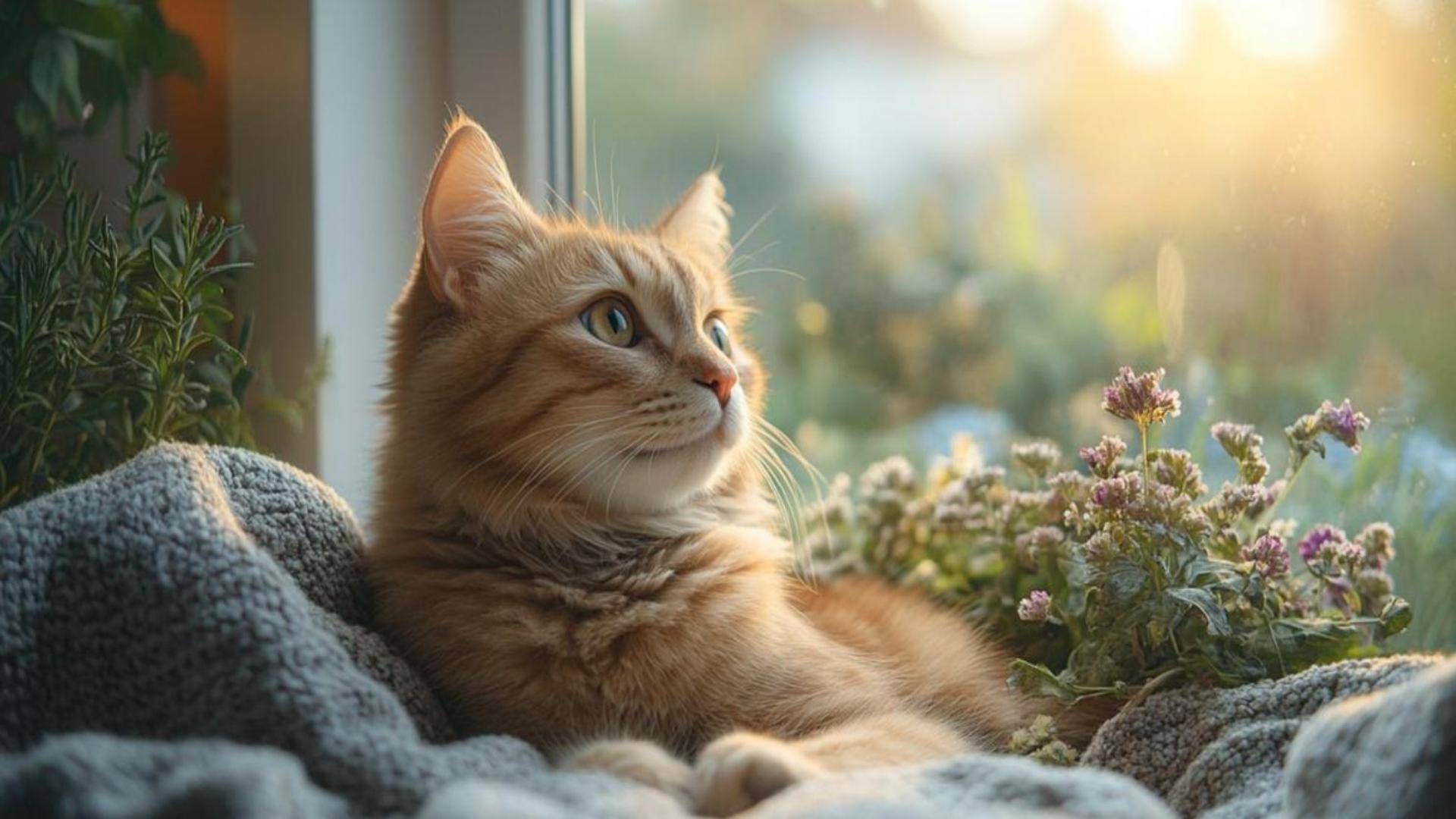 Hình nền mèo cute cho máy tính