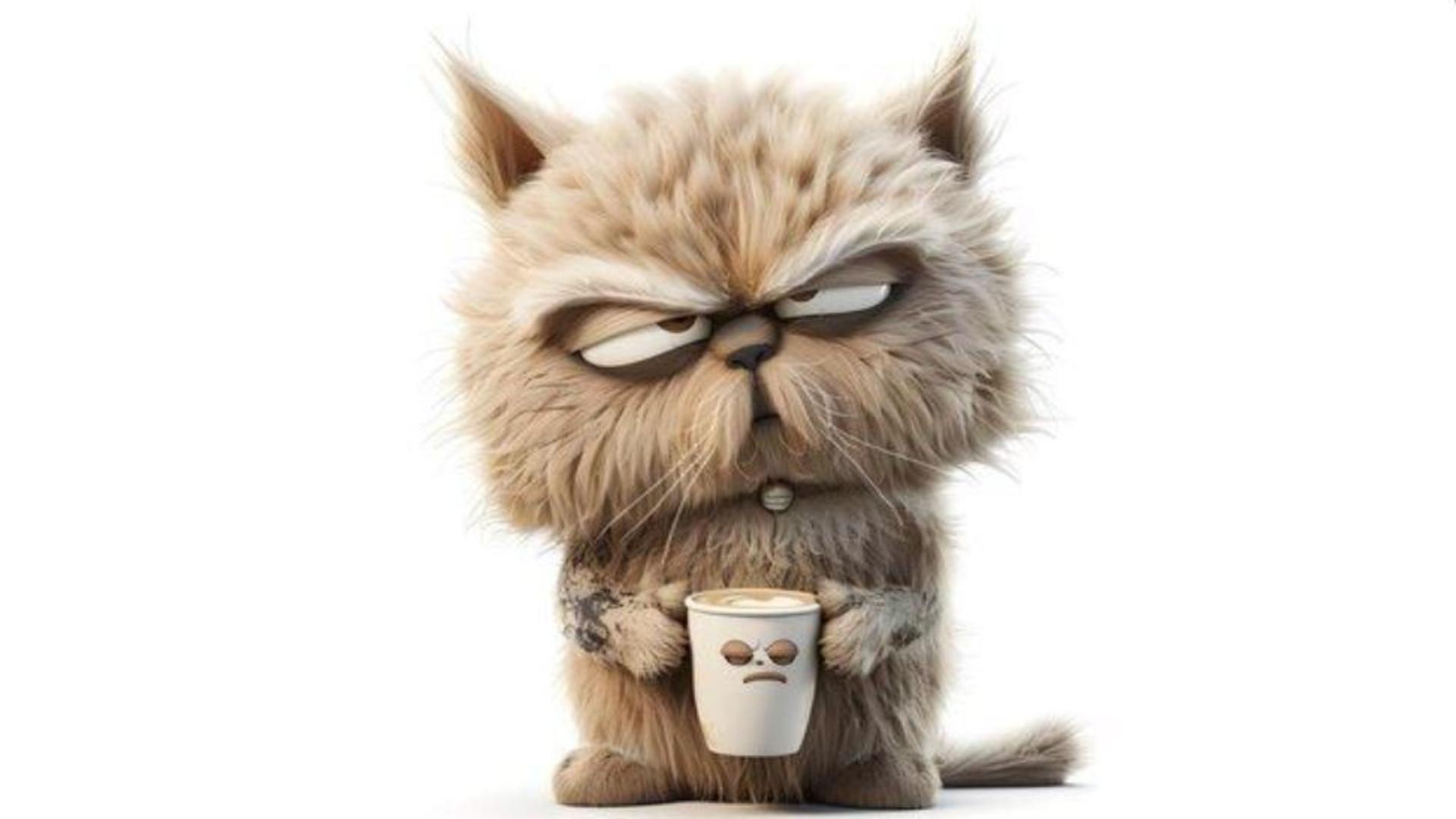 Hình nền mèo ngầu cute cho máy tính 