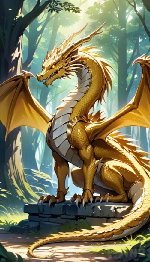 Hình nền điện thoại ảnh rồng vàng 3d đẹp 