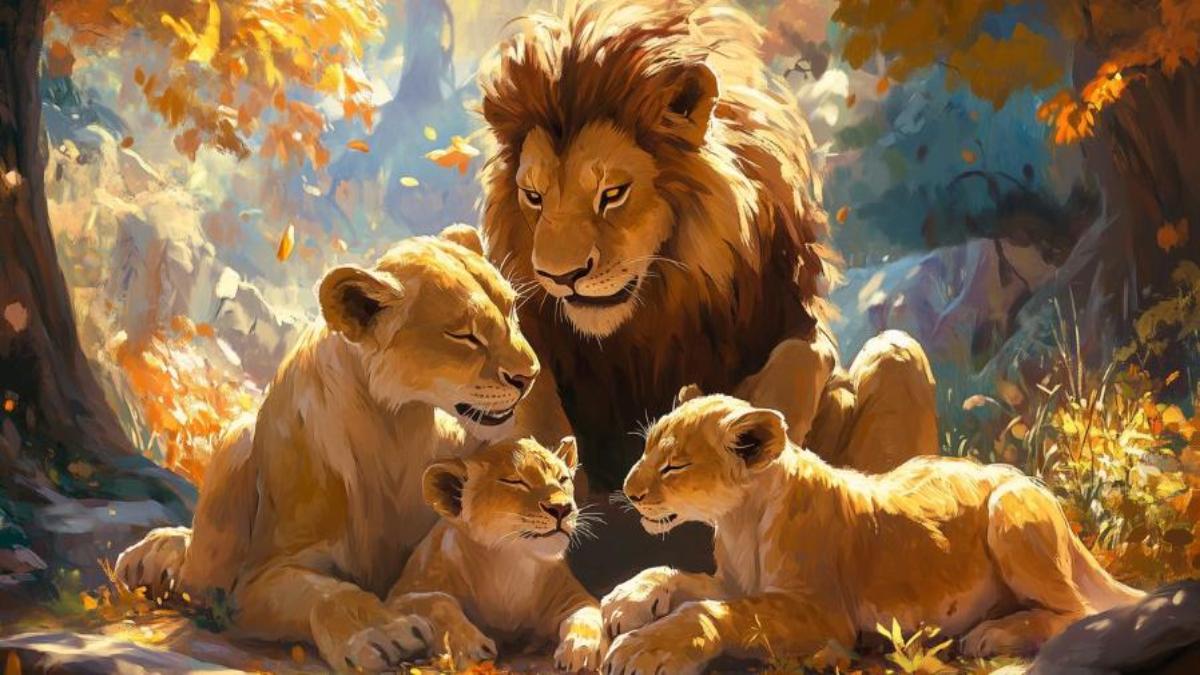 Hình nền sư tử cute miễn phí cho điện thoại, máy tính 