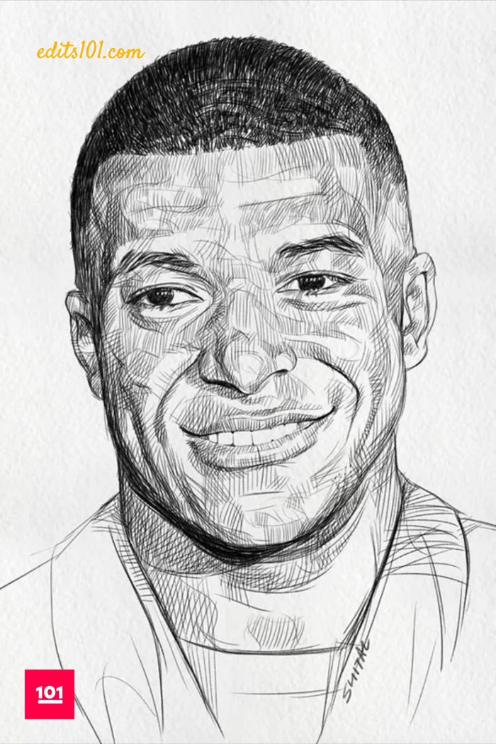 hình vẽ Mbappé