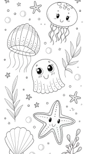 Hình Ảnh Con Sứa Biển Đẹp, Cute, Chibi Cho Trẻ