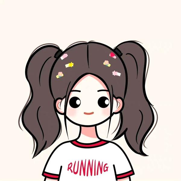 Hình chibi cute dễ vẽ nữ buộc tóc 2 bên