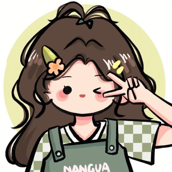 Hình cô gái chibi cute dễ vẽ nháy mắt