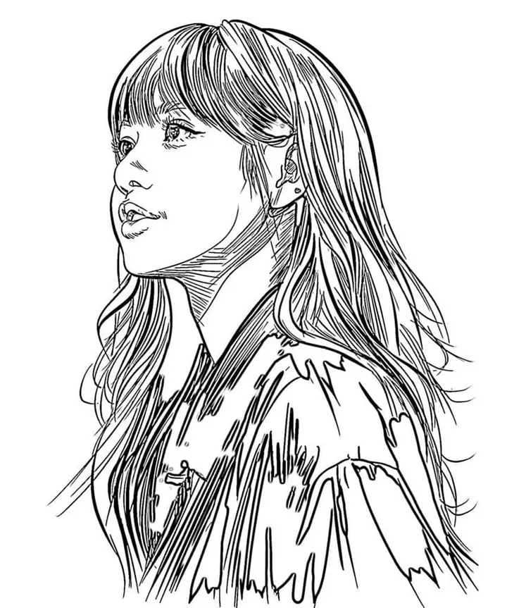 Tô màu Lisa BlackPink