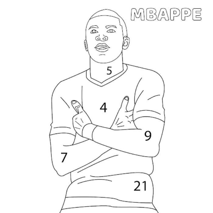 tô màu Mbappé