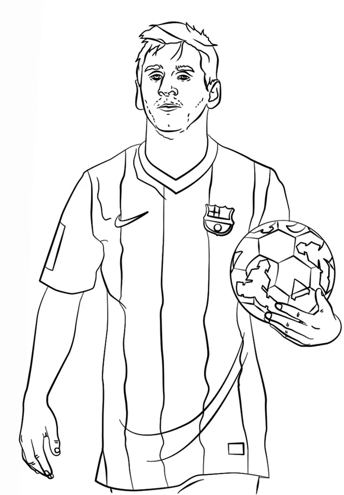 Tranh tô màu Messi