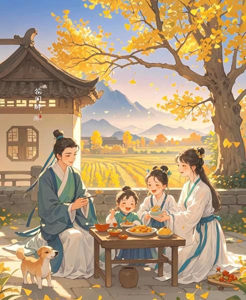 Ảnh vẽ gia đình 4 người anime 2